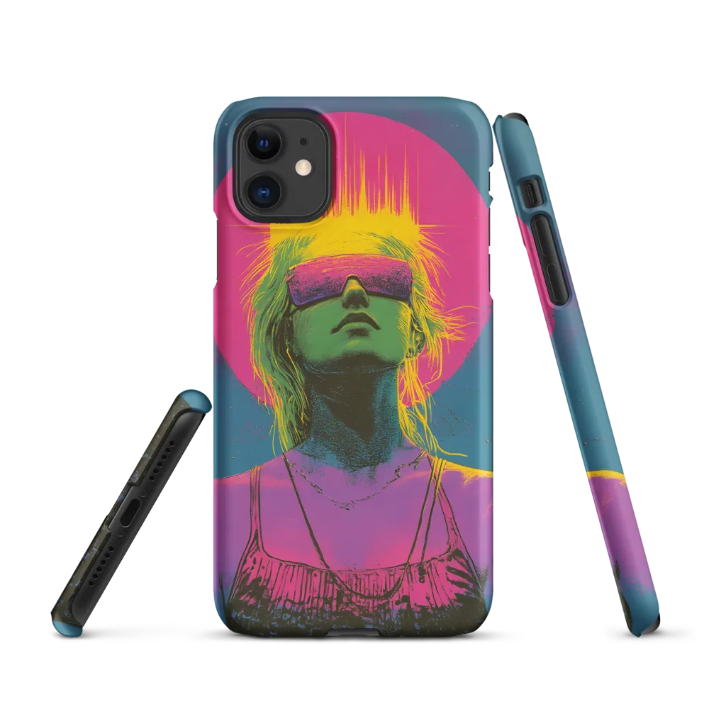 Neon Dreams: Portrait of a Modern Muse | Phone Case |  11 | Snap Case | Matte