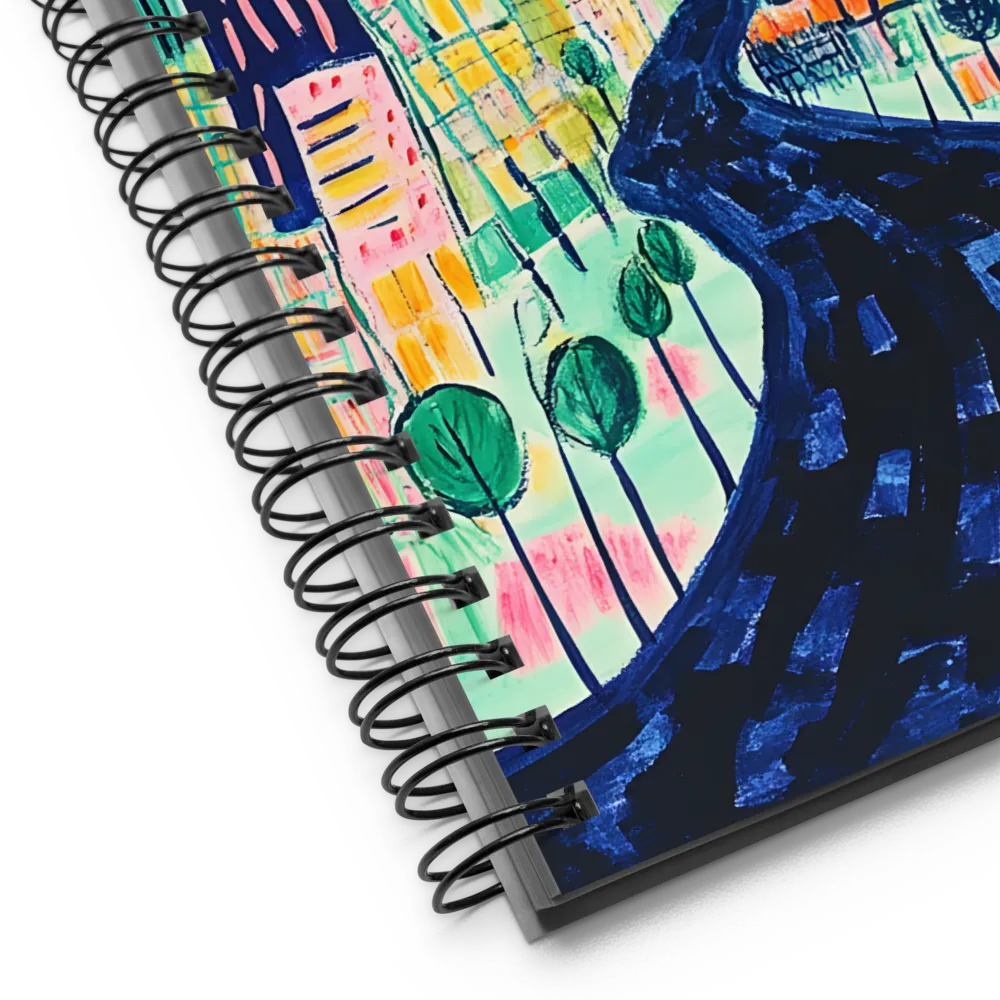 Whimsical Cityscape | Spiral Notebook