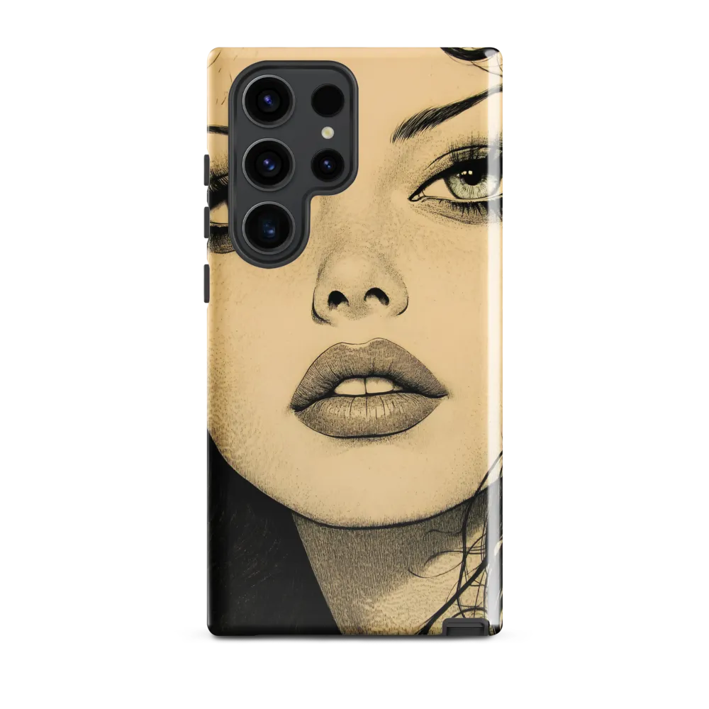 Enigmatic Gaze | Phone Case |  S23 Ultra | Tough Case | Glossy
