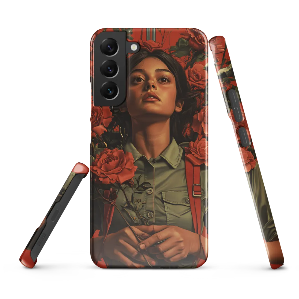 Harmony and Strength: A Portrait Among Roses