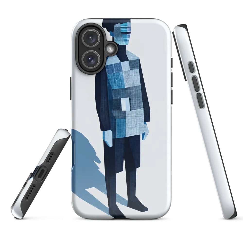 Patchwork Figure in Blue