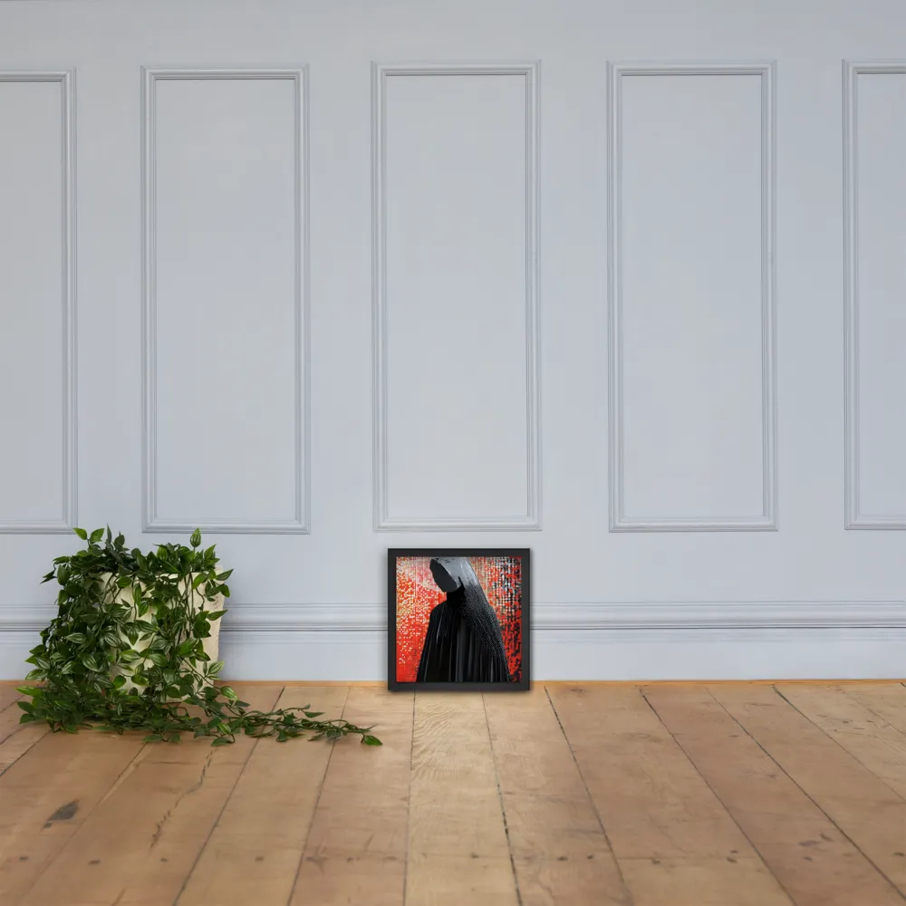 Veil of Modernity | Poster with Black Frame | 12″×12″