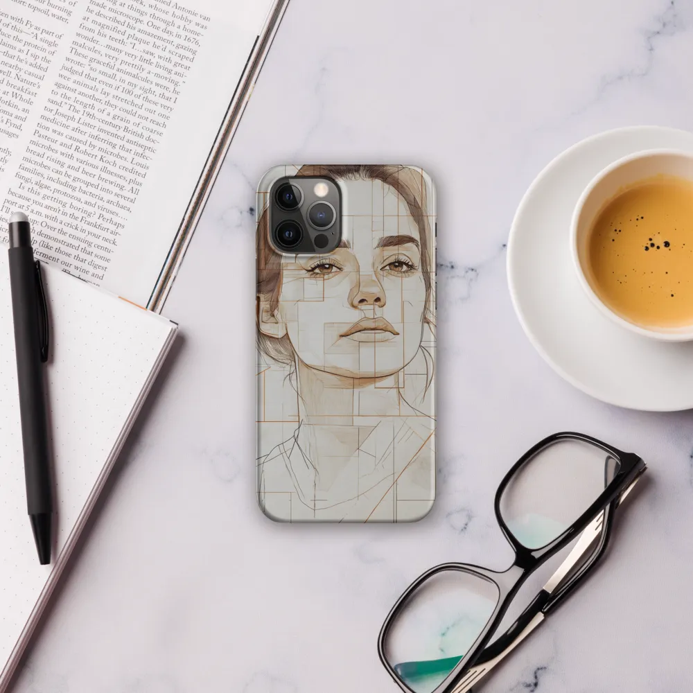 Geometric Serenity: A Minimalist Portrait