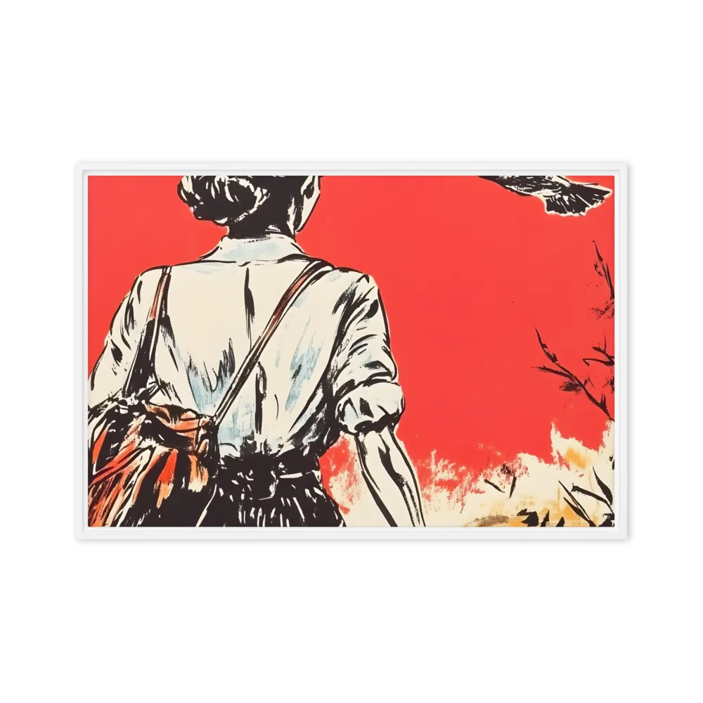 Journey Beyond the Horizon | Canvas with White Frame | 24″×36″