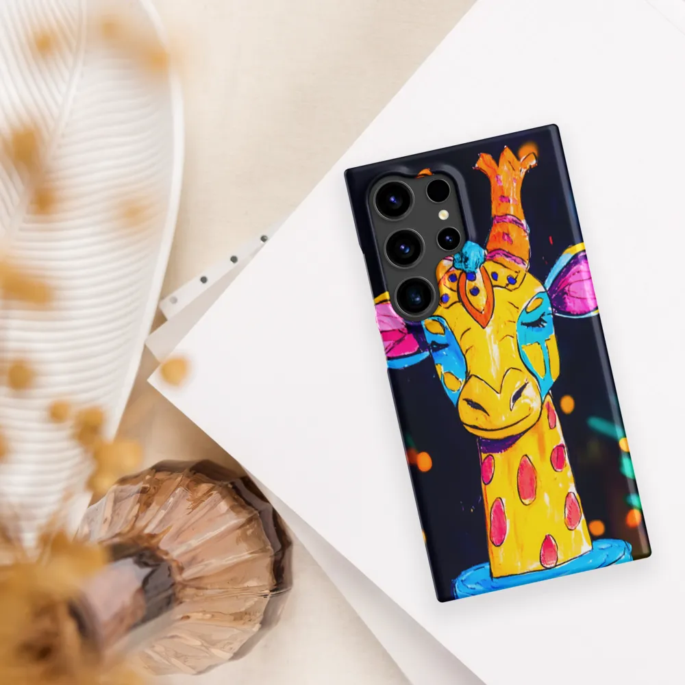 Whimsical Giraffe in Vibrant Colors | Phone Case |  S24 Ultra | Snap Case | Matte