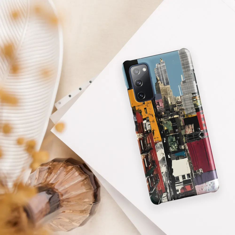 Urban Collage: A Vivid Cityscape | Phone Case |  S20 FE | Snap Case | Glossy