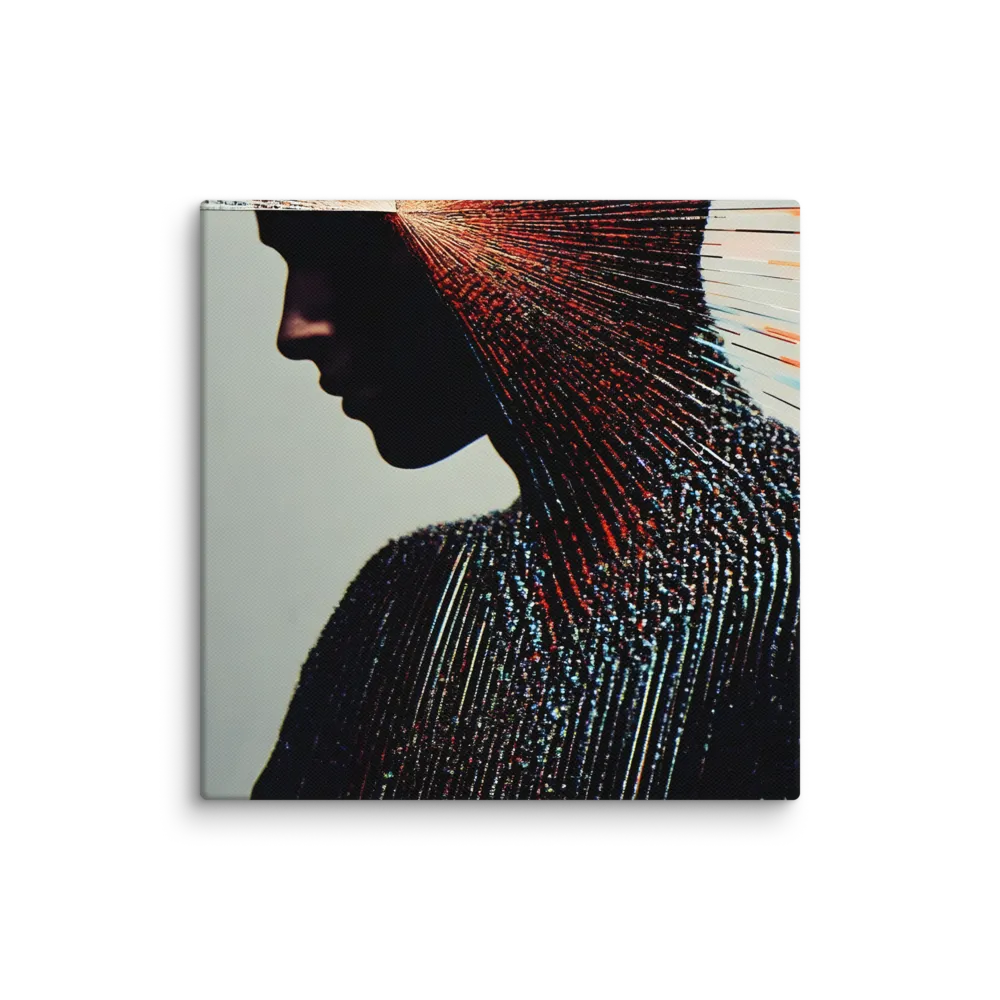 Radiant Reflection: An Abstract Journey of Thought | Canvas | 12″×12″