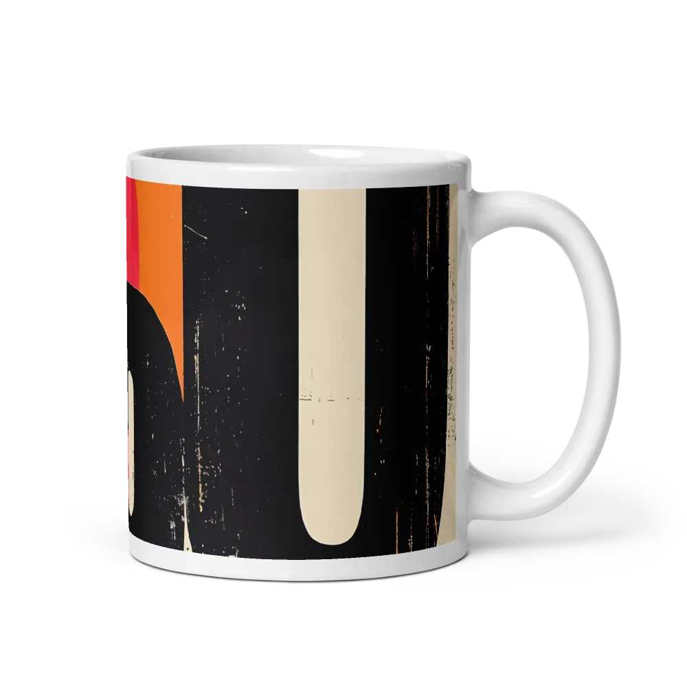 Colorful Curves: Numbers in Harmony | Mug with White inside | 11 oz