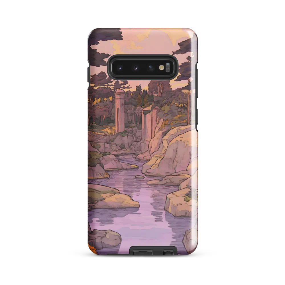 Tranquil Reverie: A Serene Landscape | Phone Case |  S10 Plus | Tough Case | Glossy