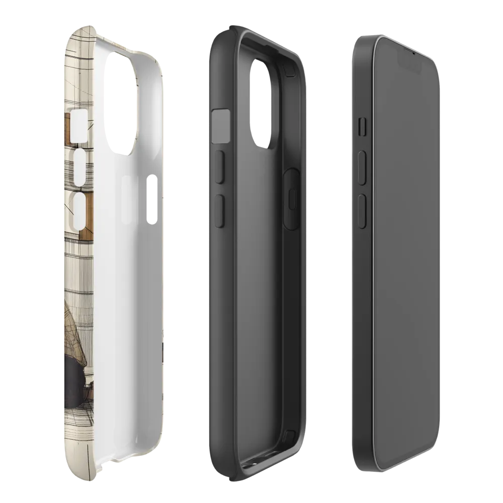 Quiet Reflections in Line | Phone Case |  14 | Tough Case | Matte