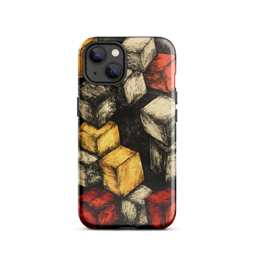 Dynamic Cubes: An Exploration in Color and Form | Phone Case |  13 | Tough Case | Glossy