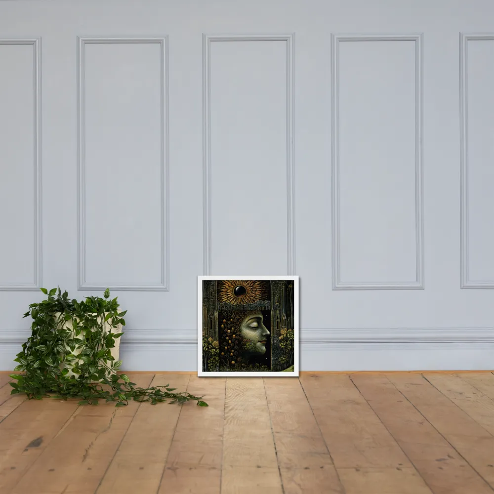 Nature’s Embrace: The Infinite Connection | Poster with White Frame | 16″×16″