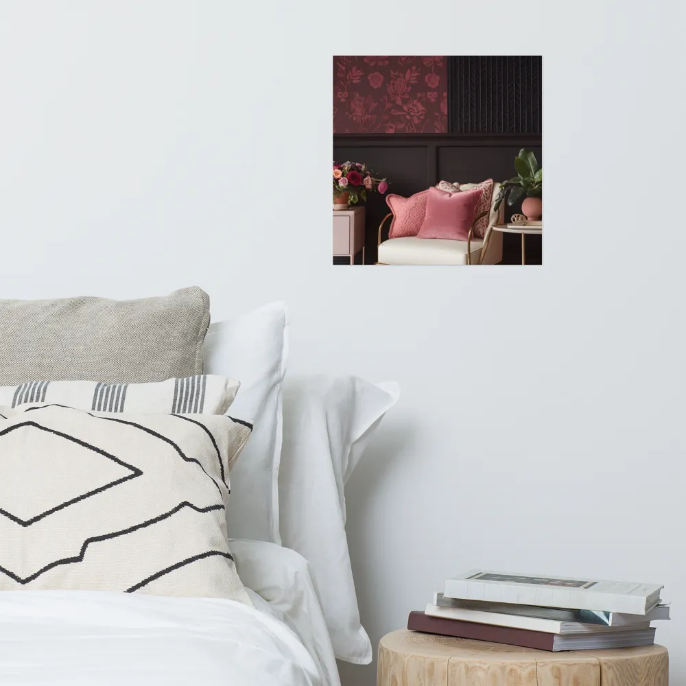 Elegance in Contrast: A Modern Interior Design | Poster | 16″×16″