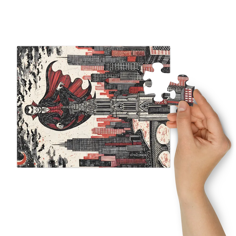 Cathedral Vampire 
 Jigsaw Puzzle in Tin Box