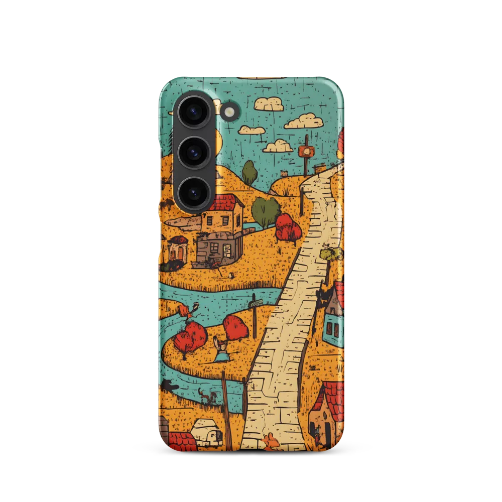 Whimsical Village Landscape