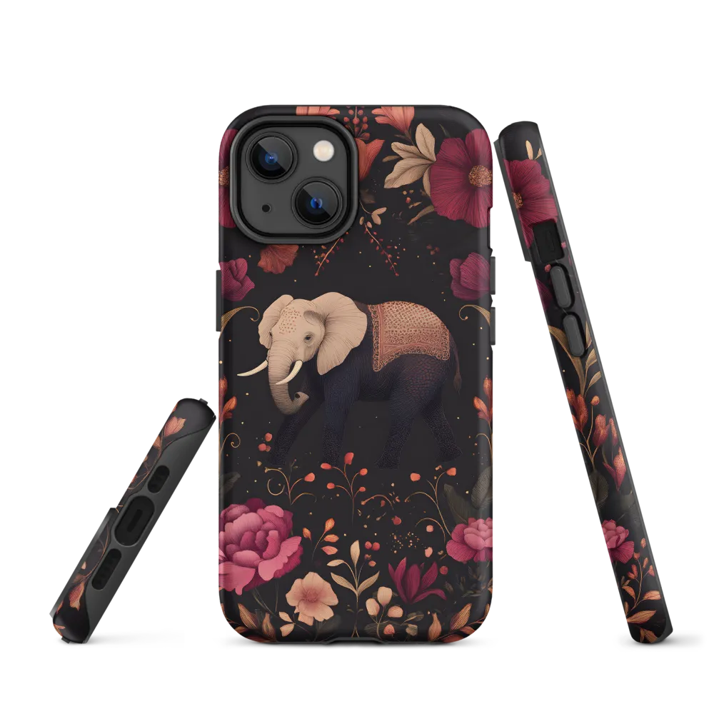Whispers of the Wild: Elephants and Blooms