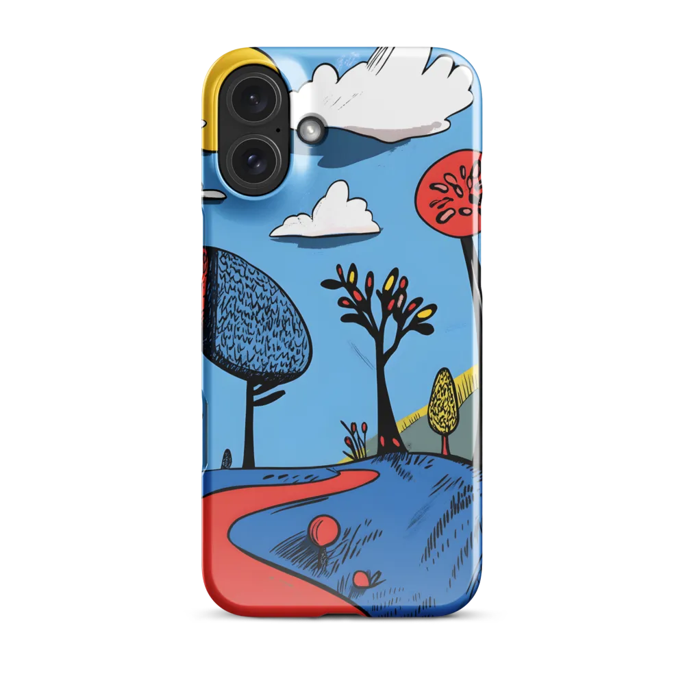 Whimsical Pathways Through a Colorful Landscape