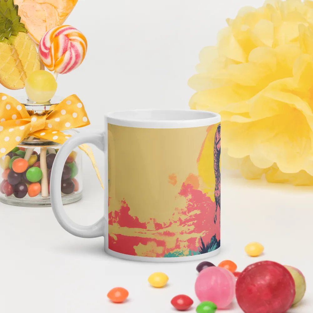 Majestic Dinosaur at Sunrise | Mugs | Multiple Sizes & Colors