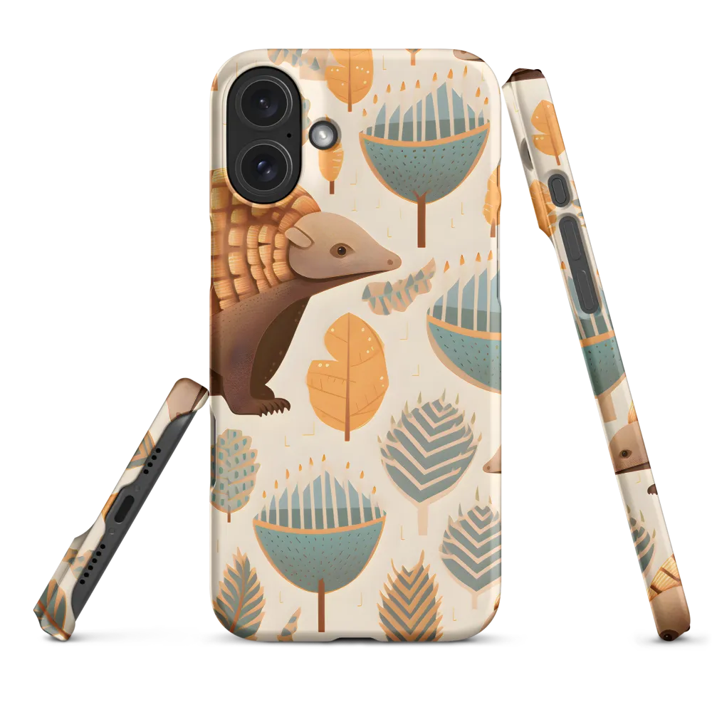 Pangolins in a Whimsical Habitat | Phone Case |  16 Plus | Snap Case | Matte