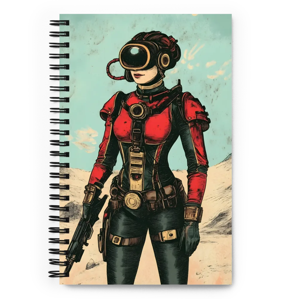 Futuristic Explorer: A Steampunk Adventure | Spiral Notebook