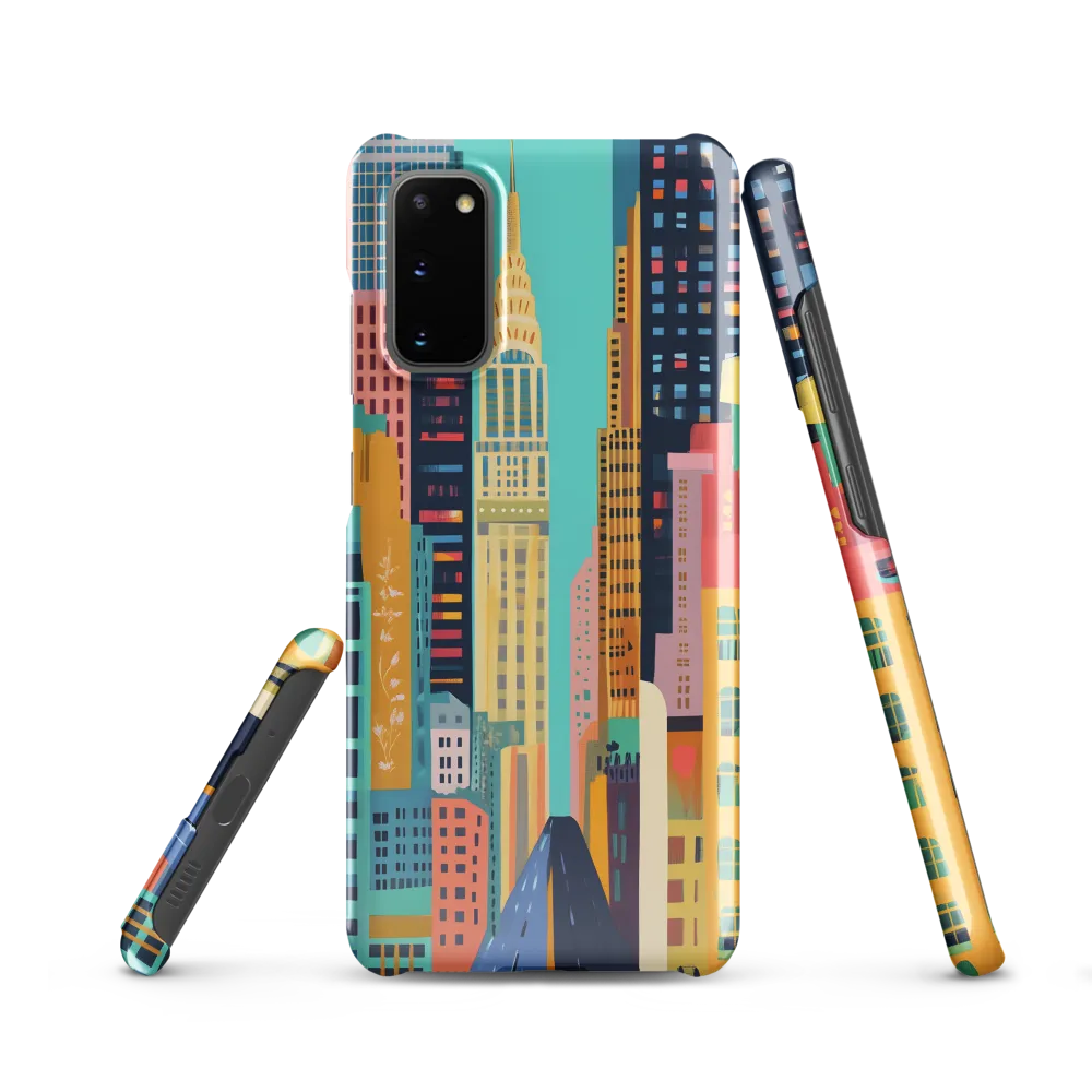 Vibrant Cityscape: A Modern Urban Journey | Phone Case |  S20 | Snap Case | Glossy