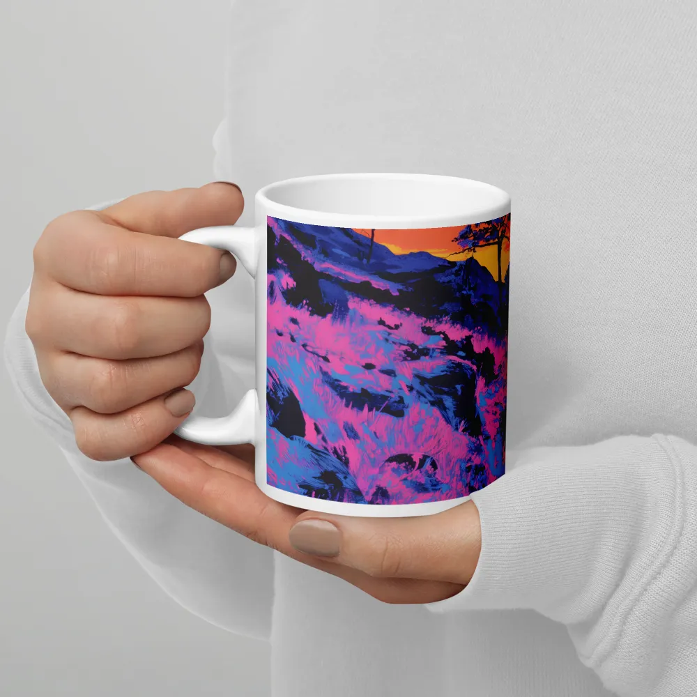 Ethereal Landscape in Vivid Hues | Mug with White inside | 11 oz