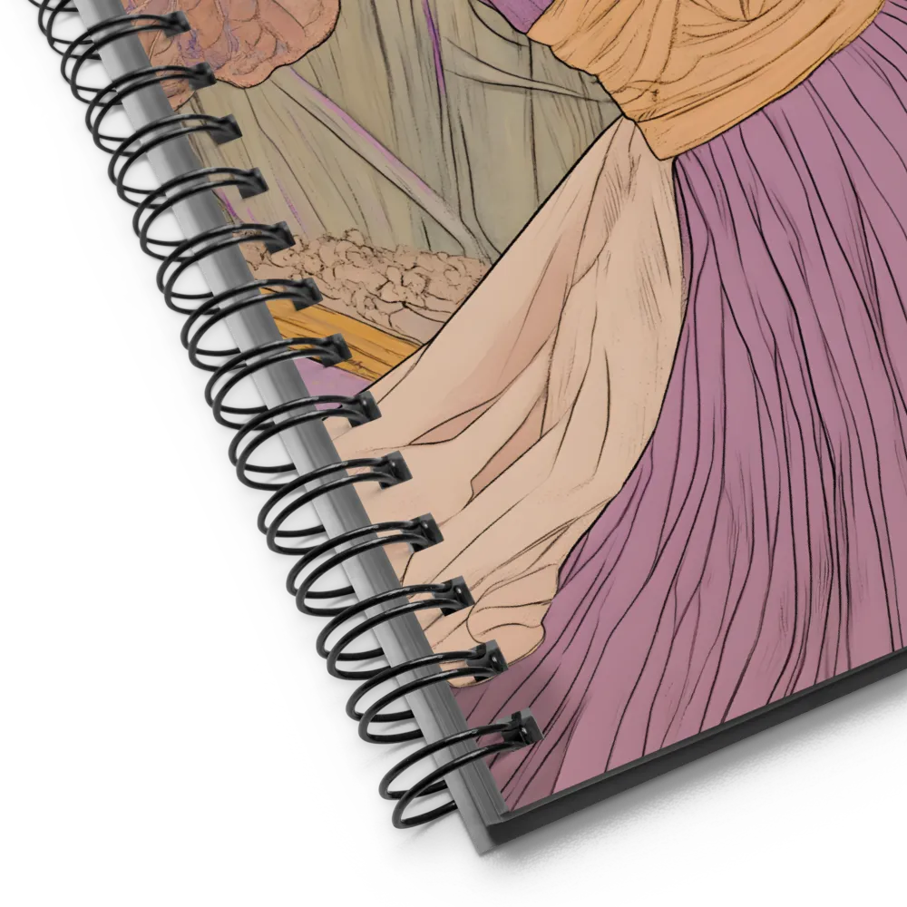 Whispers of Elegance | Spiral Notebook