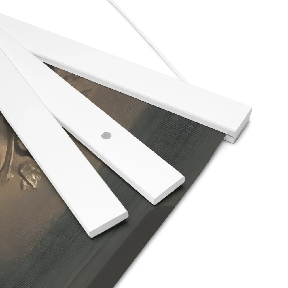 Silent Reflection | Poster With White Wood Hanger | 16″×16″