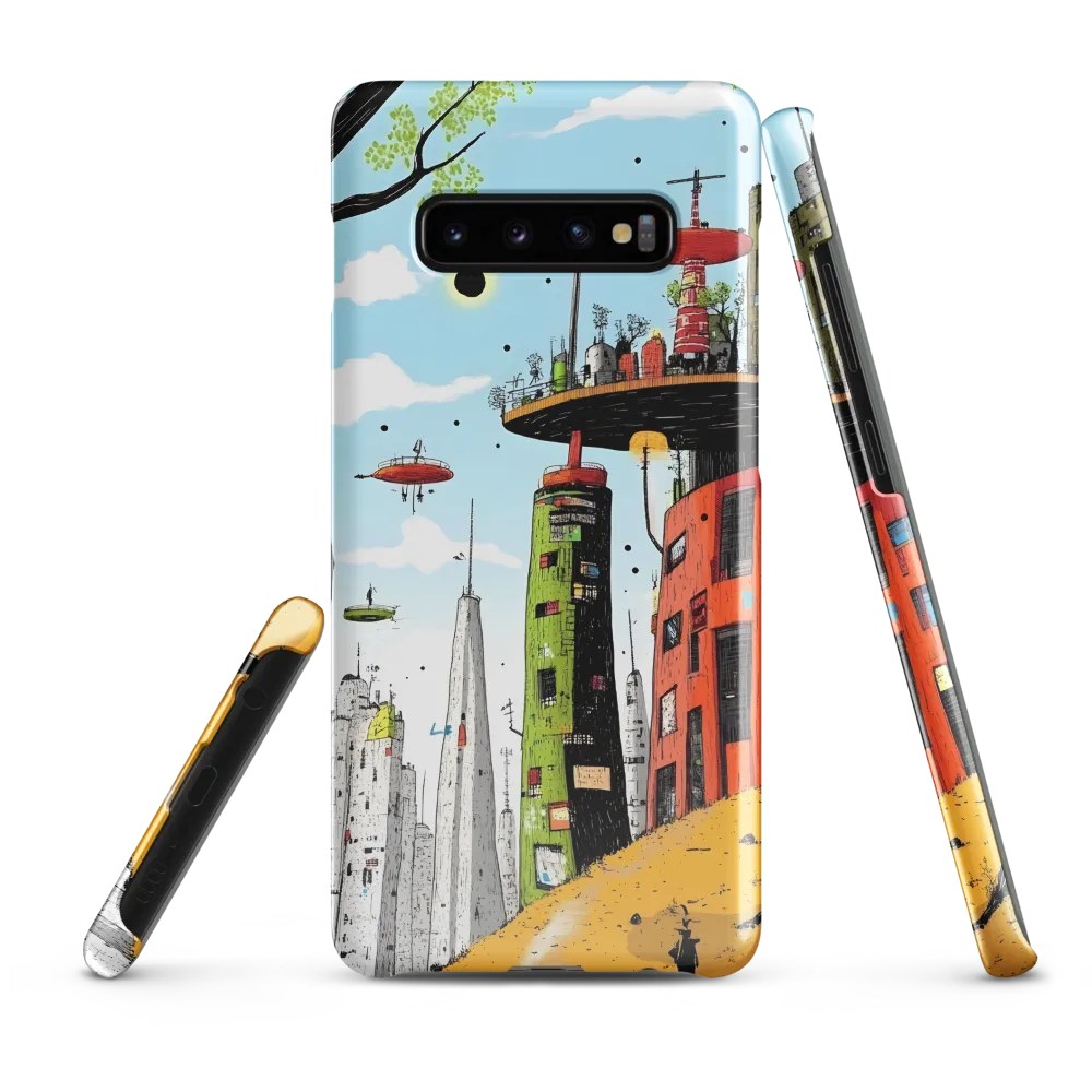 Futuristic Urban Dreamscape | Phone Case |  S10 Plus | Snap Case | Glossy