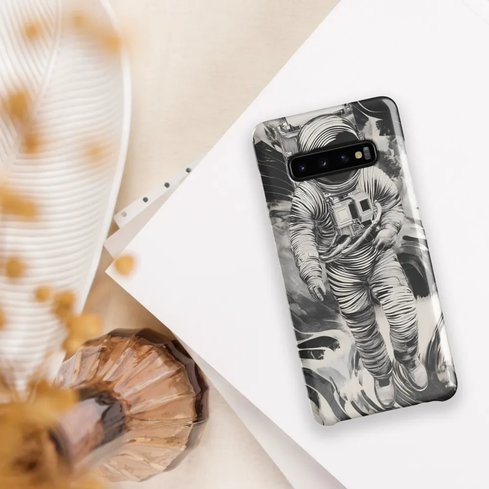 Ethereal Journey of the Astronaut | Phone Case |  S10 Plus | Snap Case | Glossy