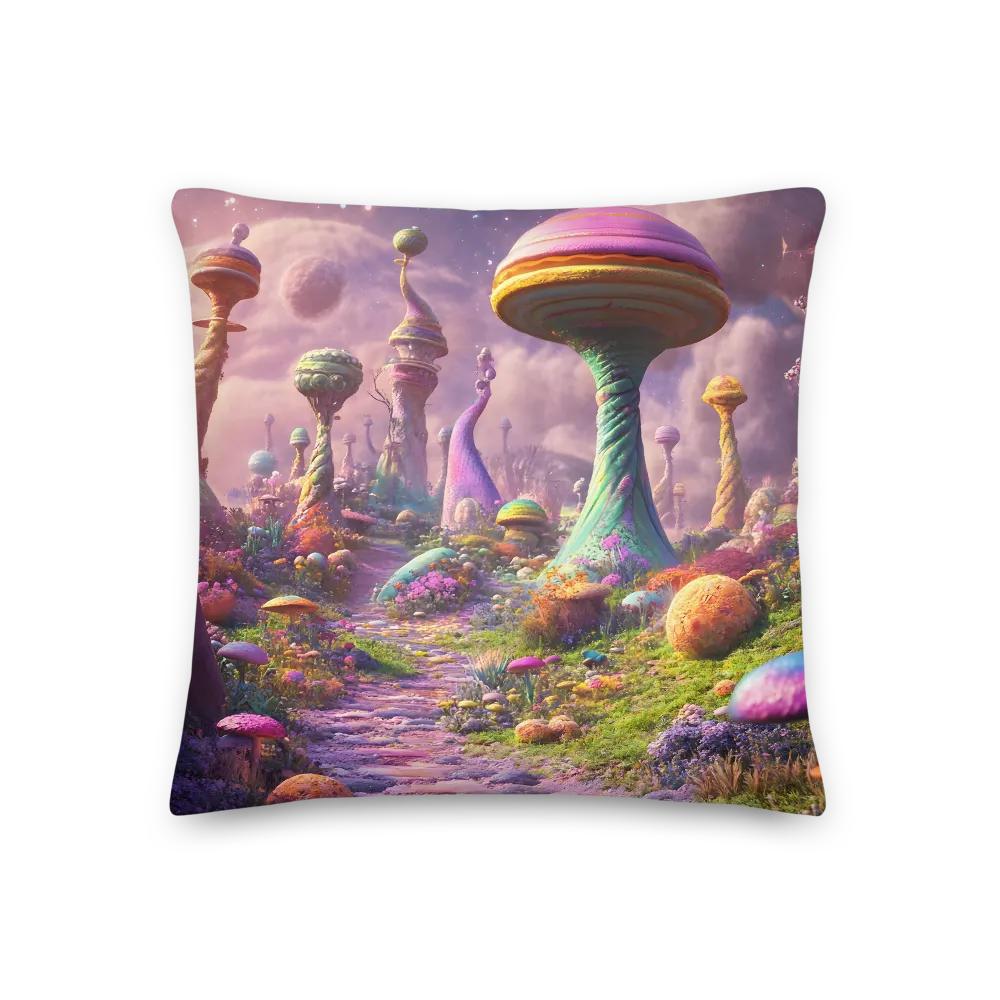 Whimsical Worlds: A Journey Through Fantasy | Pillow | 18″×18″