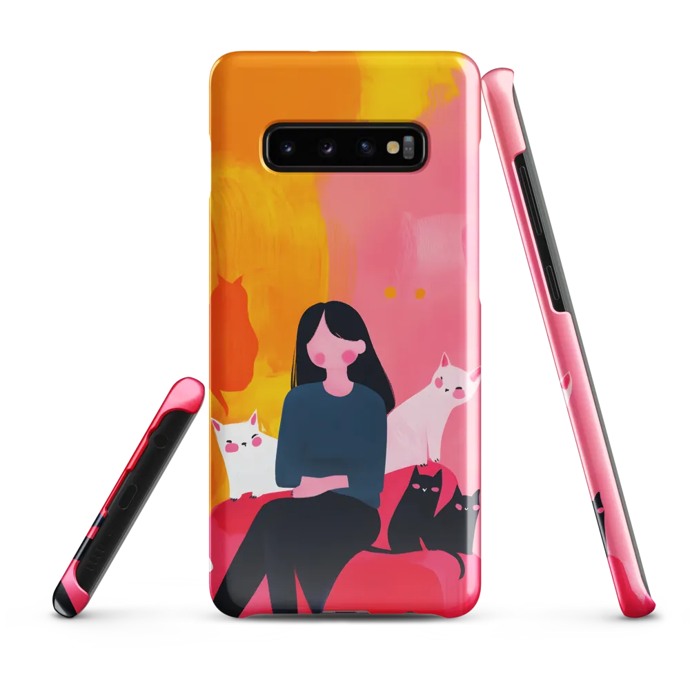 Whimsy in Feline Company | Phone Case |  S10 Plus | Snap Case | Glossy