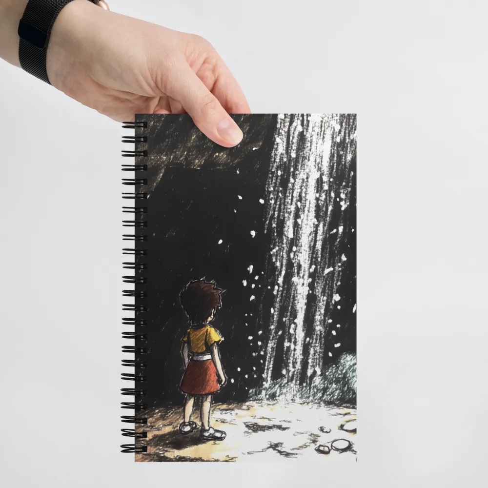 Whispers of the Waterfall | Spiral Notebook