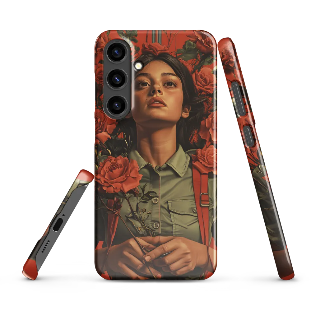 Harmony and Strength: A Portrait Among Roses