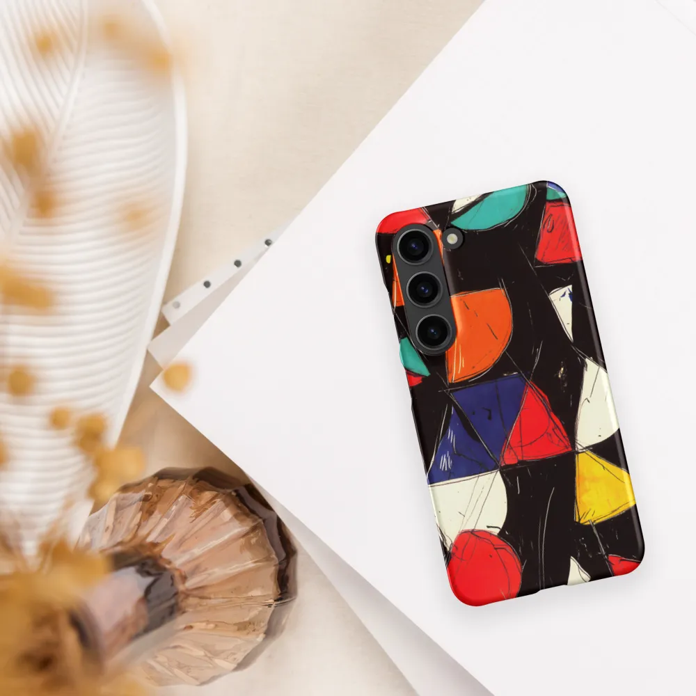 Vibrant Geometric Symphony | Phone Case |  S23 | Snap Case | Matte