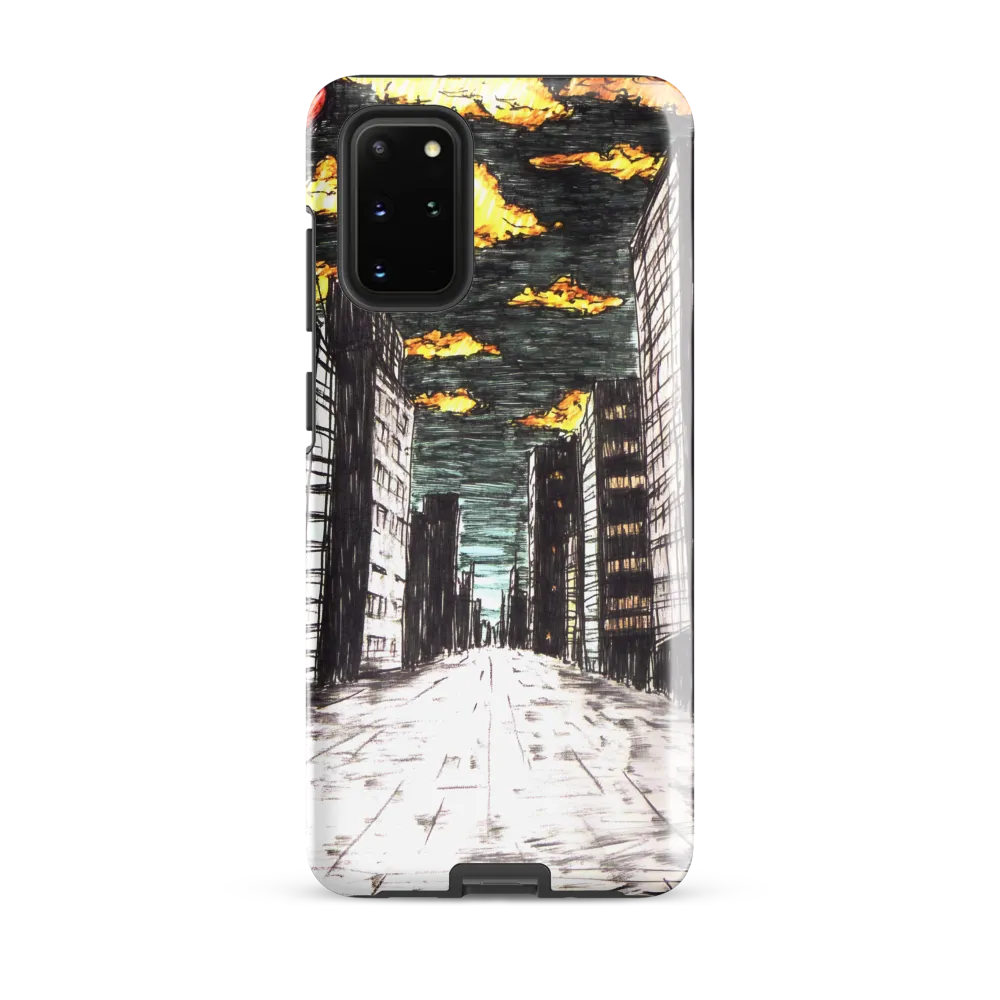 Eclipsed Cityscape | Phone Case |  S20 Plus | Tough Case | Glossy