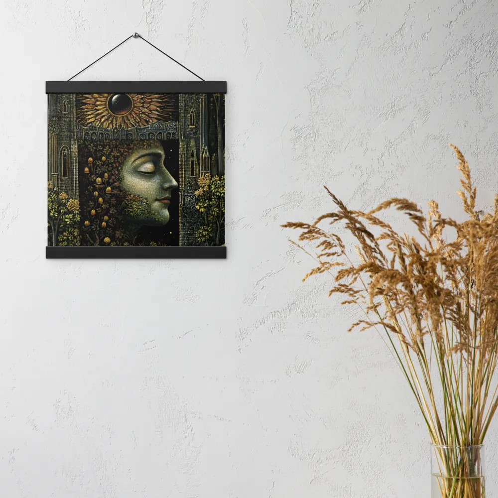 Nature’s Embrace: The Infinite Connection | Poster With Black Wood Hanger | 12″×12″