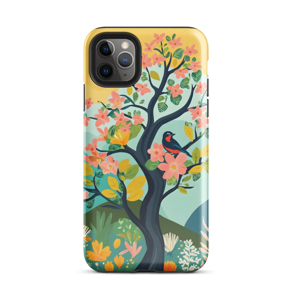 Spring Blossoms: A Serene Encounter | Phone Case |  11 Pro Max | Tough Case | Glossy