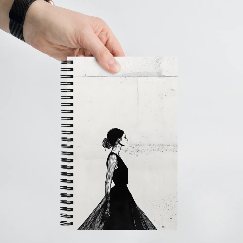 Elegance in Monochrome | Spiral Notebook