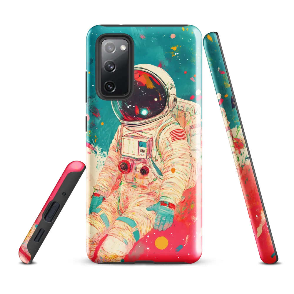 Cosmic Explorer: An Astronaut's Journey | Phone Case |  S20 FE | Tough Case | Glossy