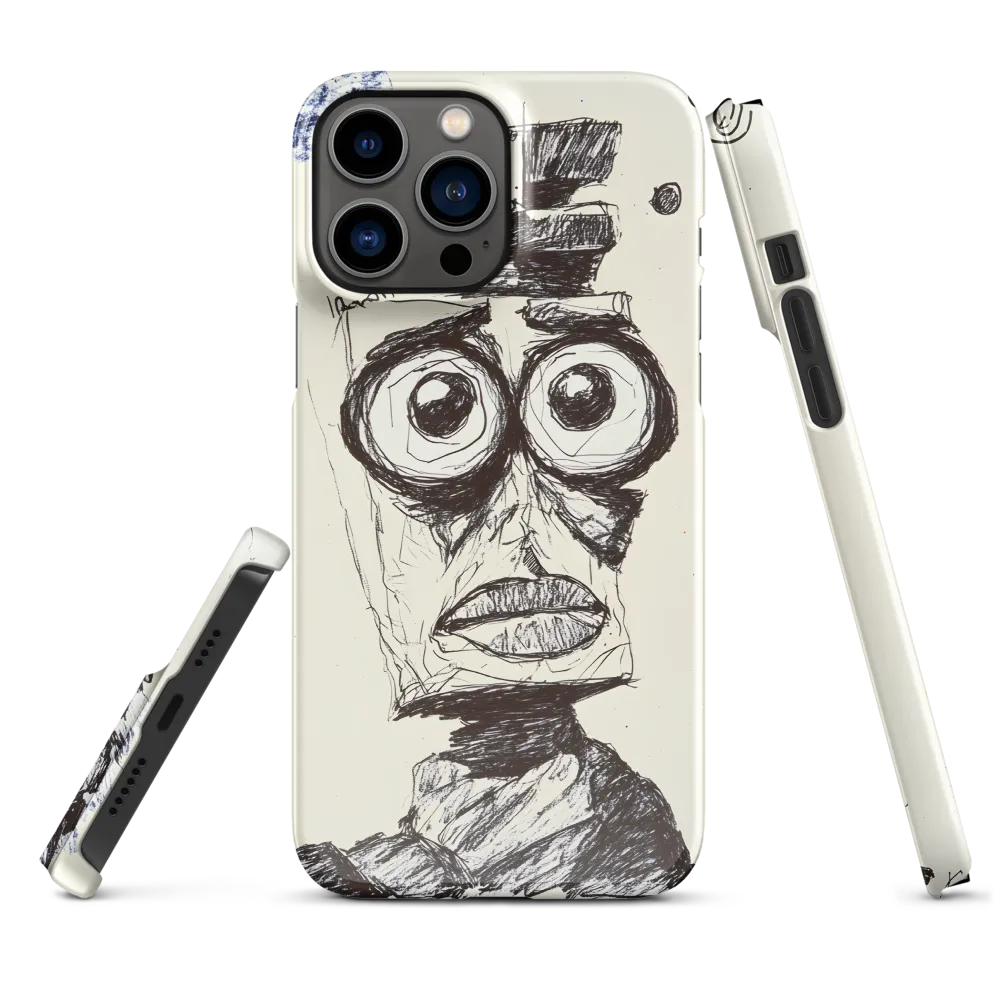 Abstract Surrealist Figure in Cubism | Phone Case |  13 Pro Max | Snap Case | Glossy