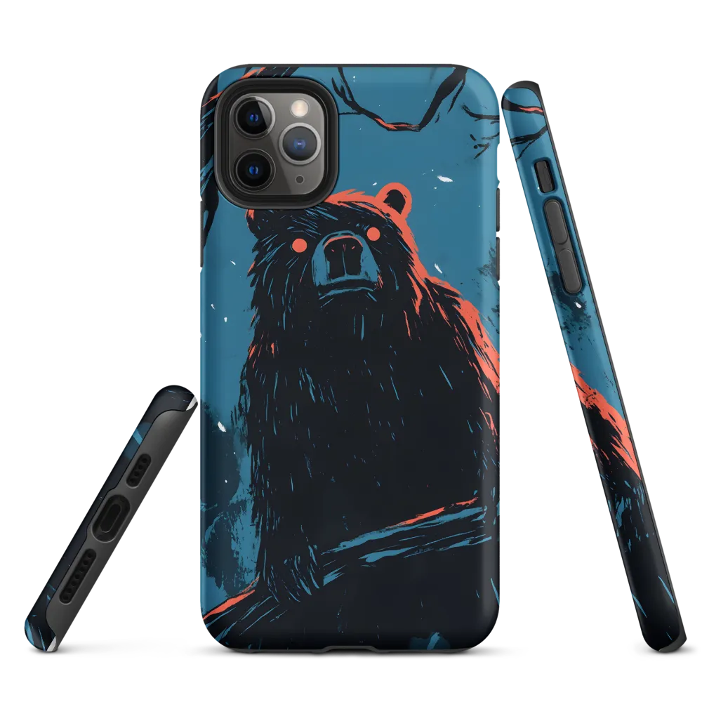 Eerie Majesty: A Bear in the Night