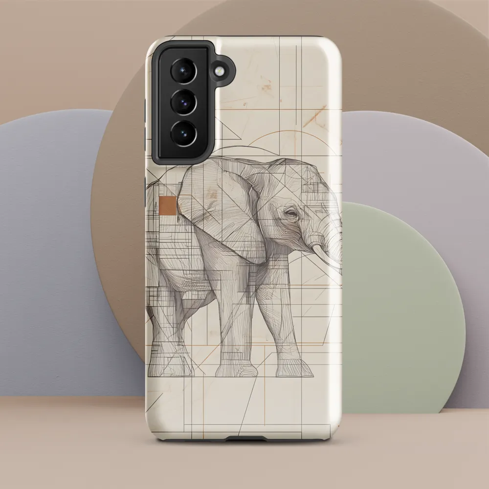 Geometric Elegance: The Steel Elephant
