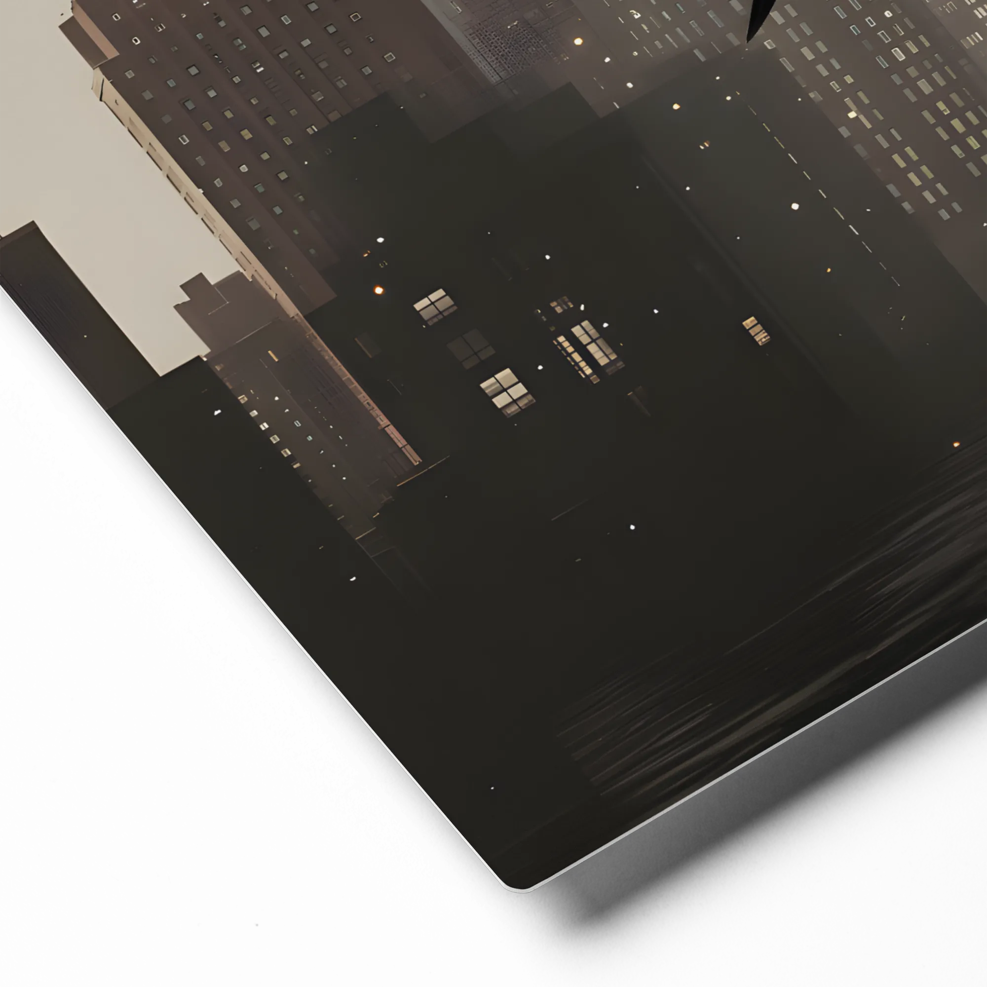 Urban Heron 
 Metal Print | 12″x 12″