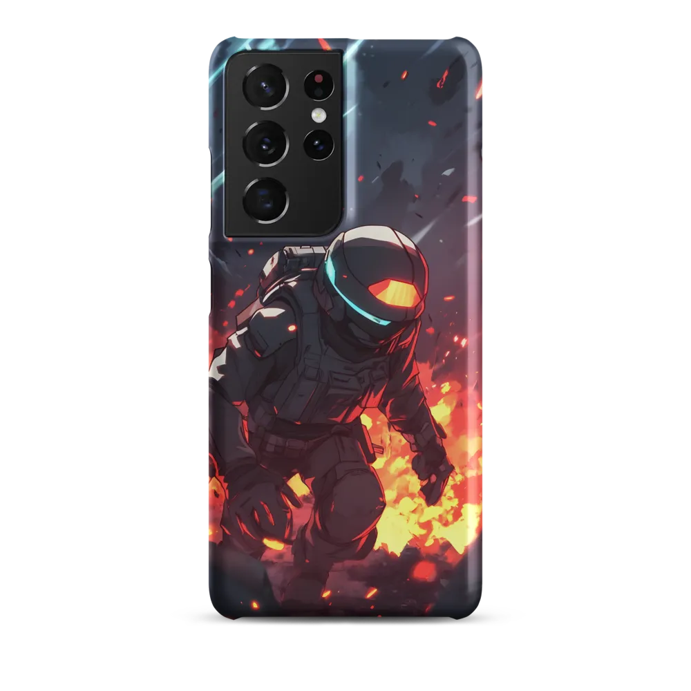Astronaut Amidst Chaos