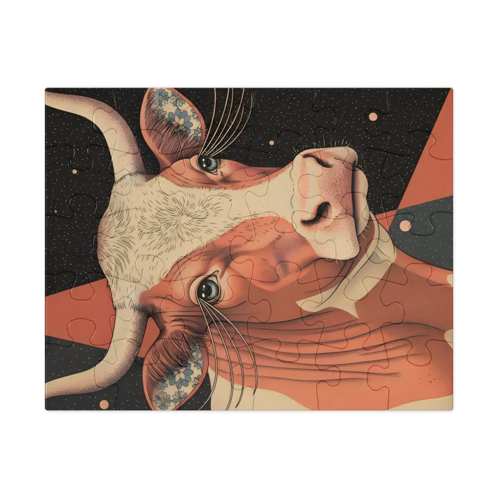 Celestial Cow 
 Jigsaw Puzzle in Tin Box