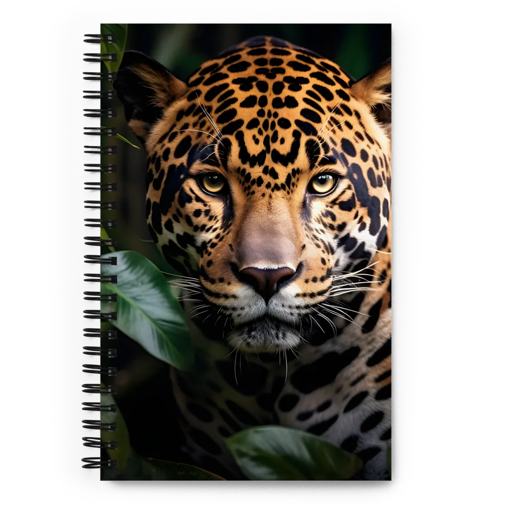 The Intensity of Nature: A Jaguar’s Gaze | Spiral Notebook