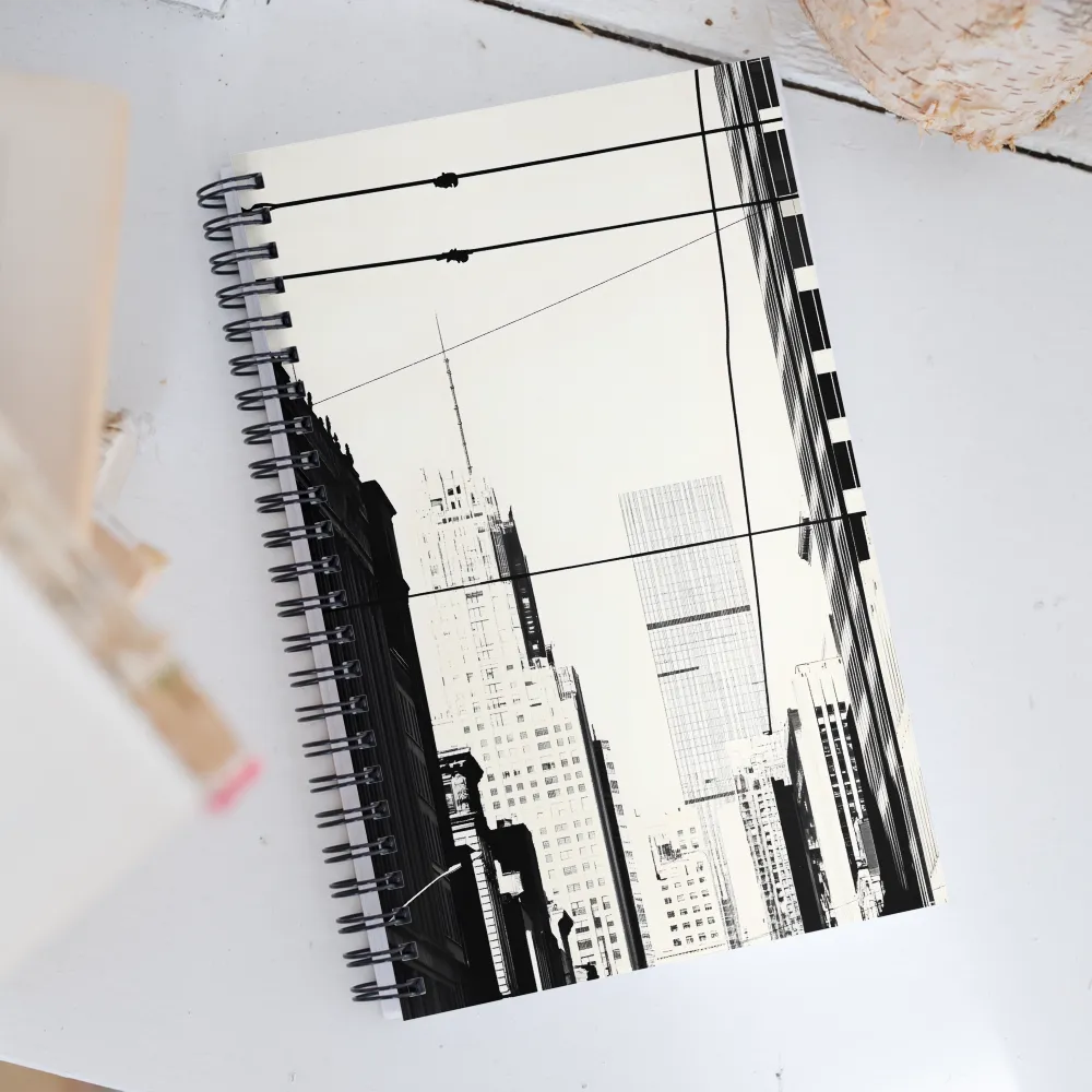 Urban Minimalism: A Study in Lines | Spiral Notebook