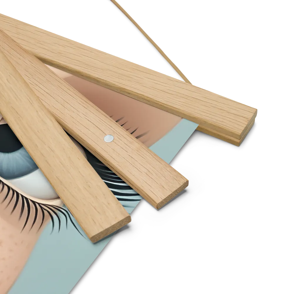 Intriguing Elegance | Poster With Oak Wood Hanger | 18″×18″