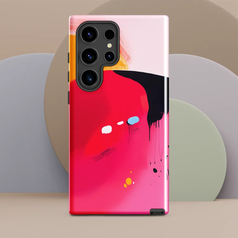 Magenta Sweep — Study in Drips and Fields